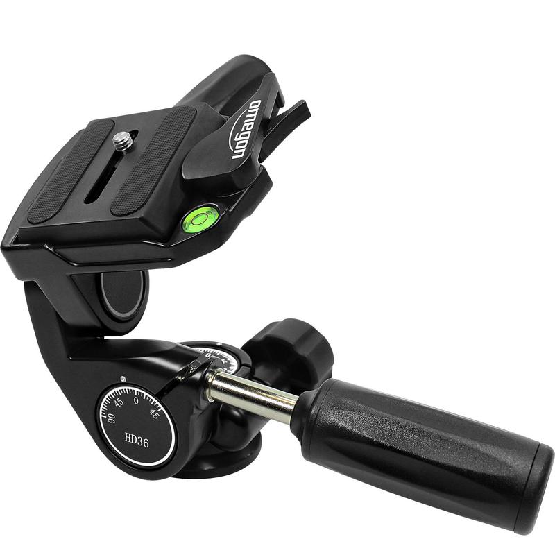 Omegon Capete panoramice 3-Wege-Neiger Pro Stativ-Panoramakopf PD36