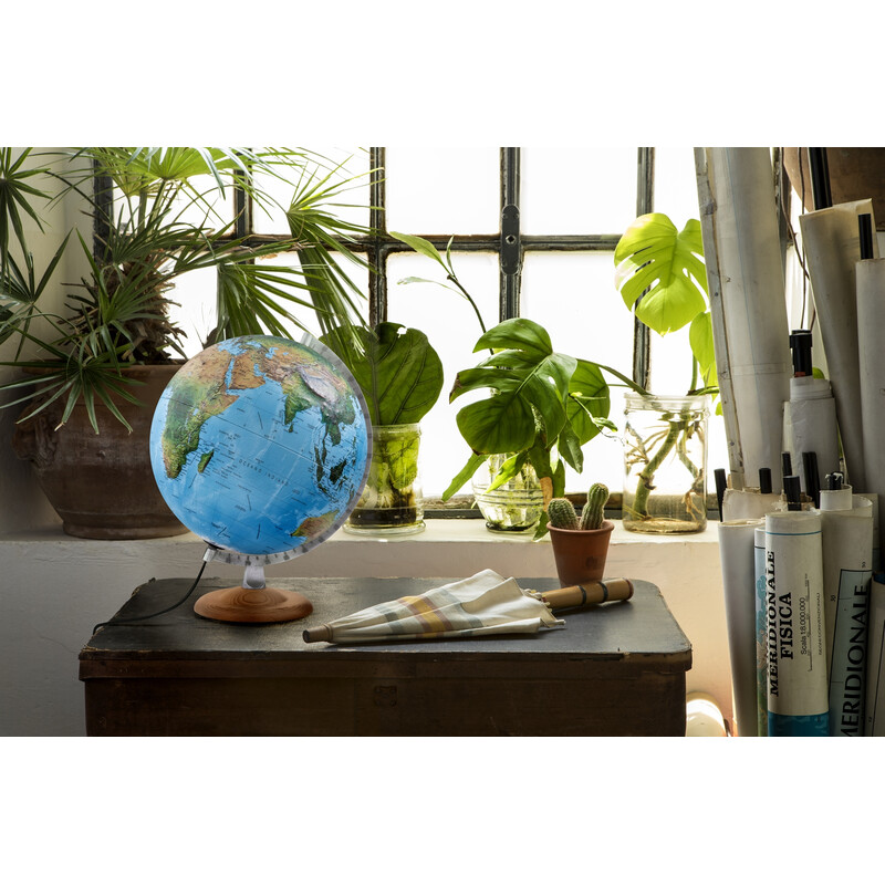 Atmosphere Glob in relief R4 Silver 30cm