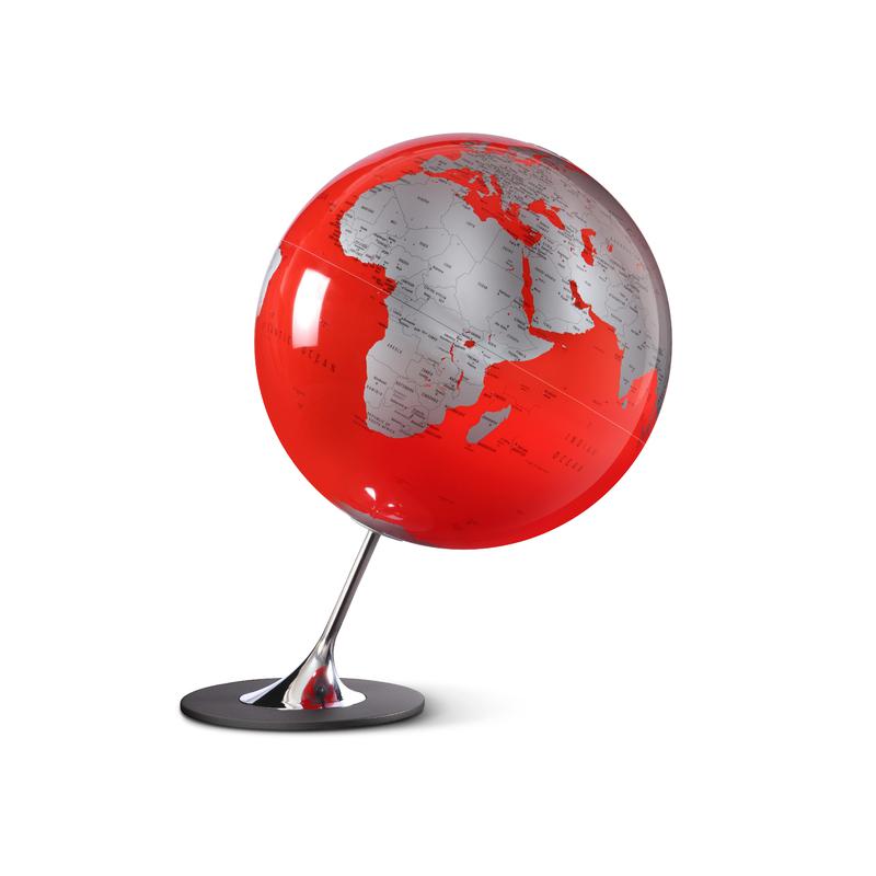 Räthgloben 1917 Glob Anglo Red