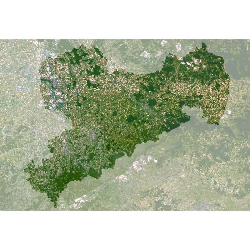 Planet Observer Harta regionala Sachsen