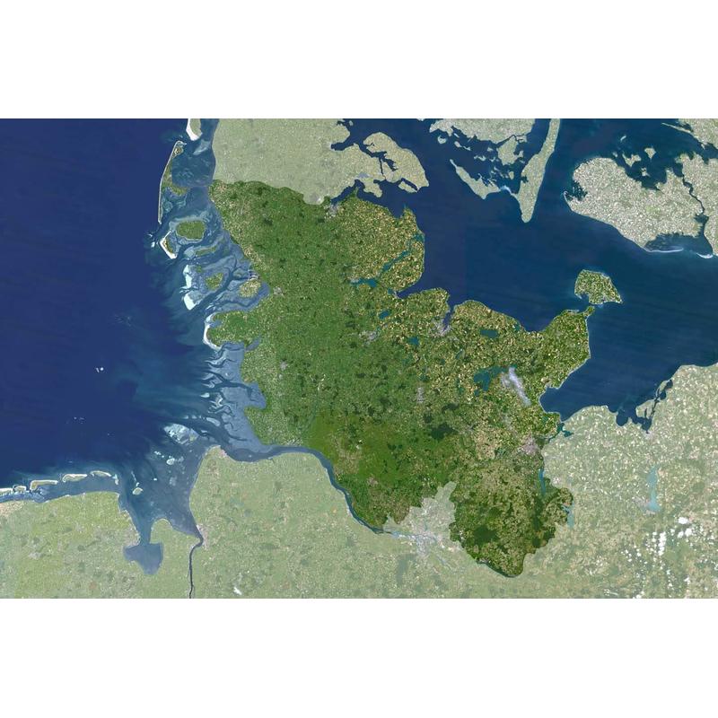 Planet Observer Harta regionala Schleswig-Holstein