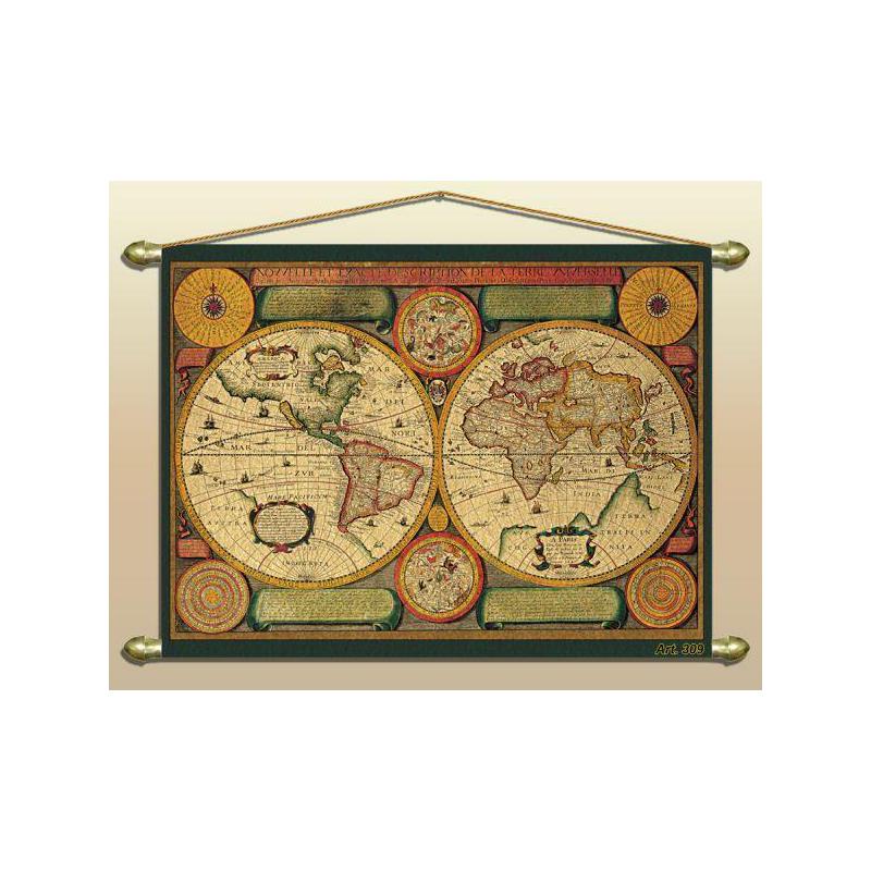 Zoffoli Harta lumii Hartă antică (imitaţie) Nr. 309/2