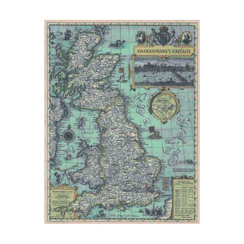 National Geographic Harta Marea Britanie a lui Shakespeare