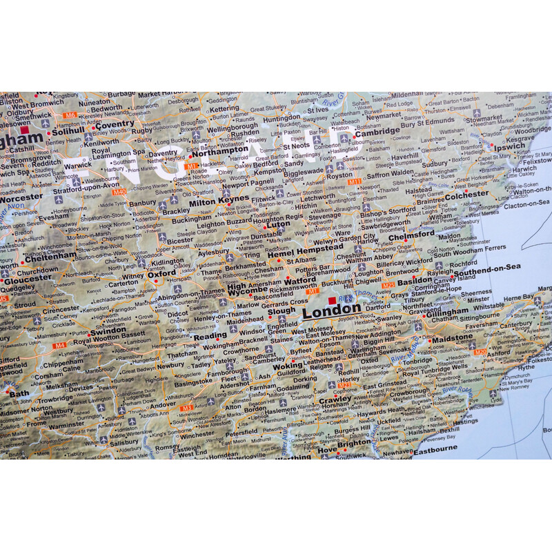 GeoMetro Harta United Kingdom (100 x 140 cm)