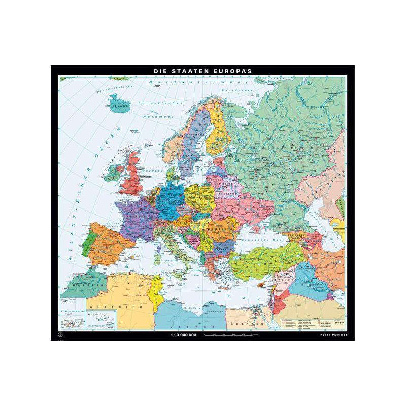 Klett-Perthes Verlag Hartă continentală Statele din Europa