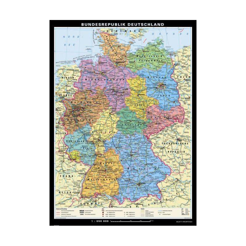 Klett-Perthes Verlag Harta politică Germania, mare