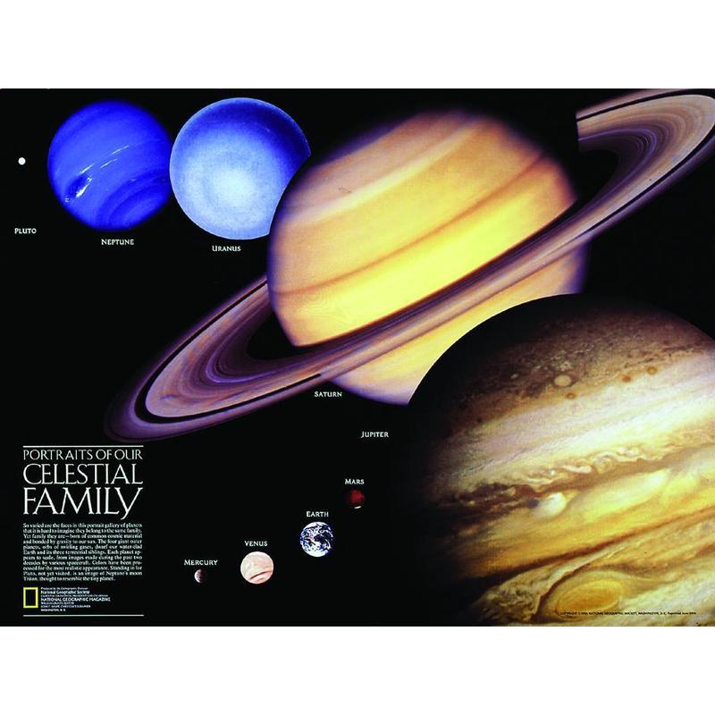 National Geographic Sistemul Solar (Poster faţă-verso)