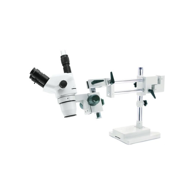 Optika microscopul stereoscopic zoom SZN-10 trinocular, 7X-45X, cu stand cu proeminente