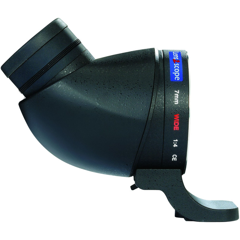 Lens2scope Luneta , 7mm camp larg, pentru obiective Sony A, negru, ocular inclinat