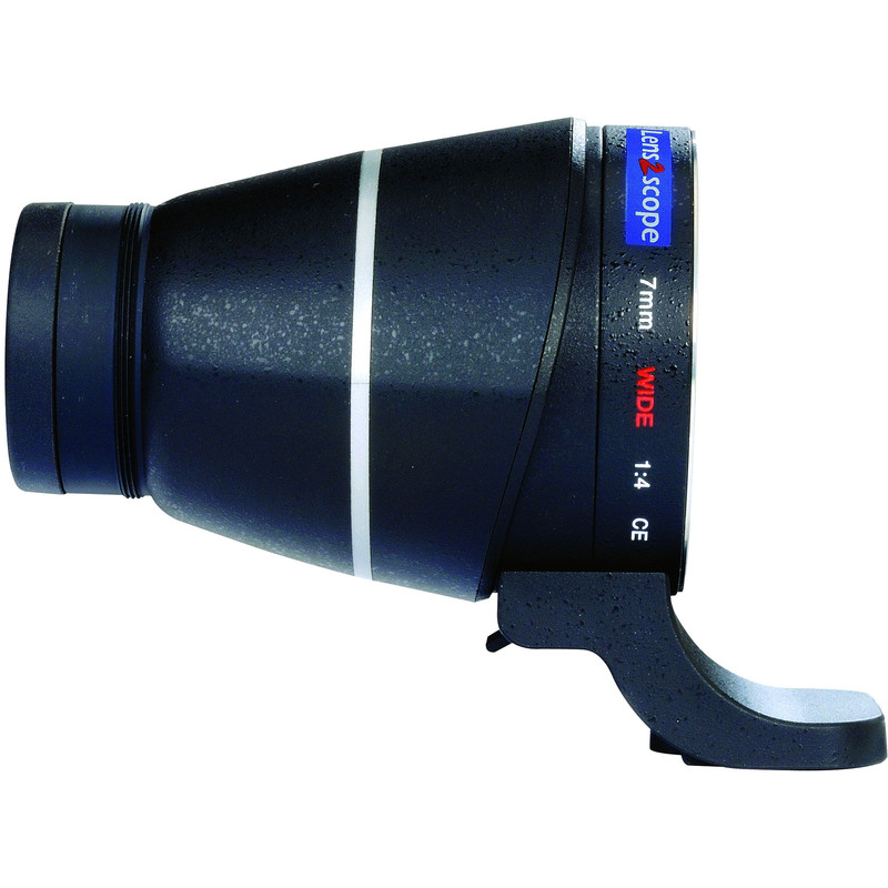 Lens2scope Luneta , 7mm camp larg, pentru obiective Canon EOS, negru, ocular drept