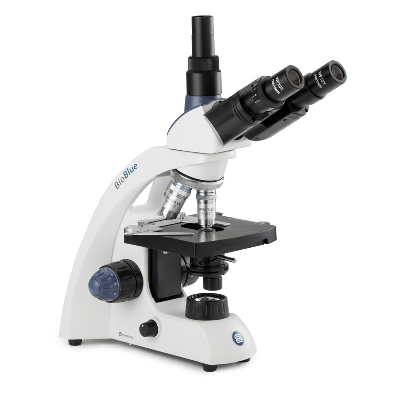 Euromex Microscop BioBlue, BB.4243, trino, DIN, semiplan, 40x-600x, 10x/18, NeoLED, 1W