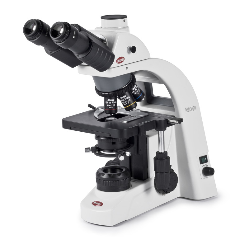 Motic BA310 halogen trinocular microscope