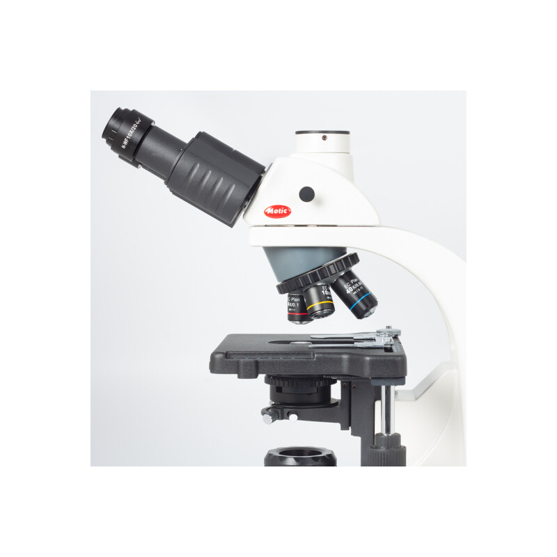 Motic Microscop BA310E, trino, BF, infinity, EC-plan, achro, 40x - 1000x, Hal. 30W, LED (opt.)