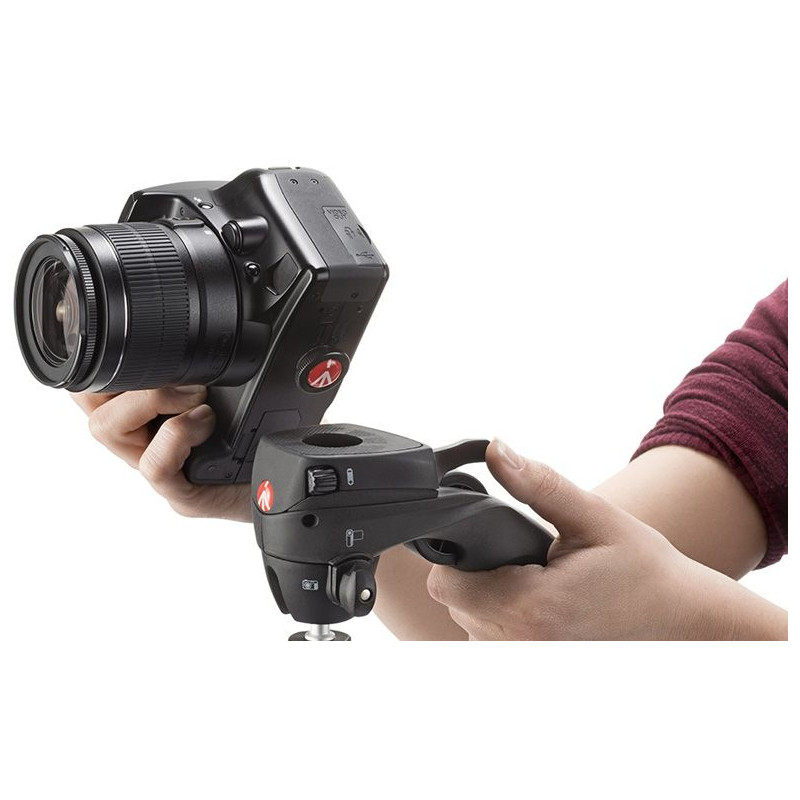 Manfrotto Kit trepied foto/video Compact action, negru