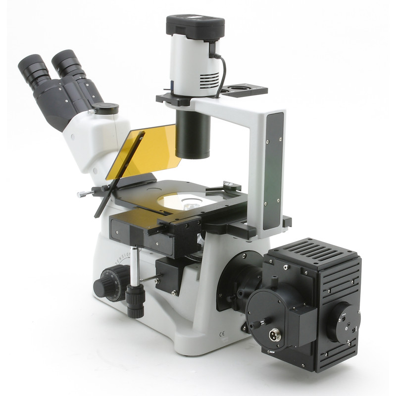 Optika Microscop trinocular cu fluorescenta XDS 3FL4 cu suport pentru 4 filtre
