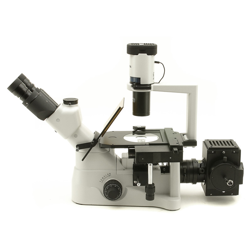 Optika Microscop trinocular cu fluorescenta XDS 3FL4 cu suport pentru 4 filtre