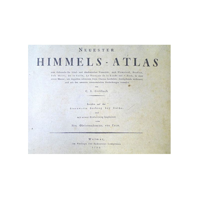 Albireo Reproducerea atlasului Neuester Himmels din anul 1799 (in germana0