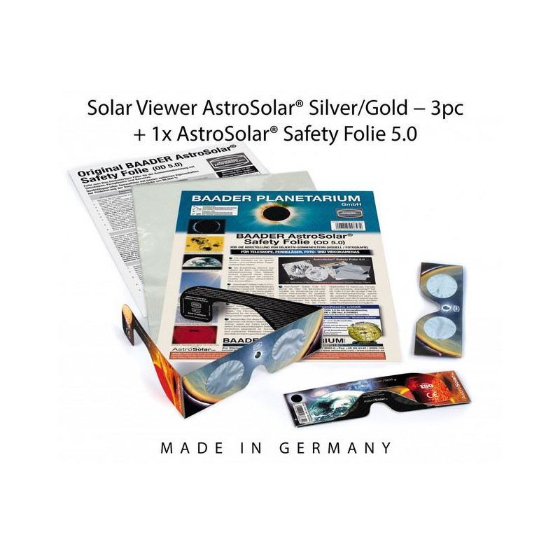 Baader Set observatii solare AstroSolar - ochelari si folie filtru