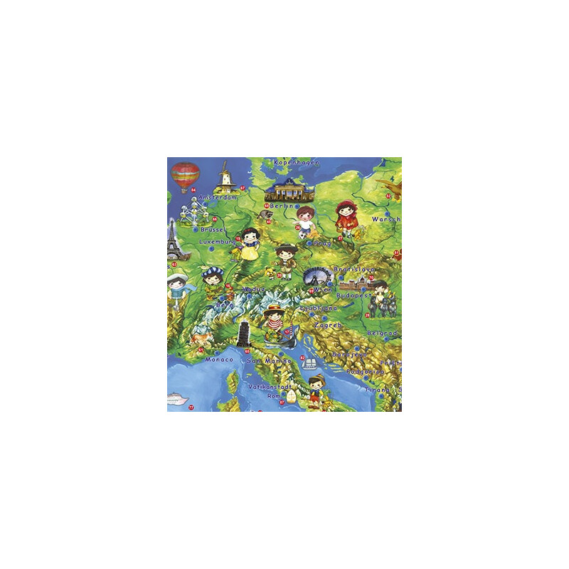 Stiefel Harta Europei pentru copii (in germana)