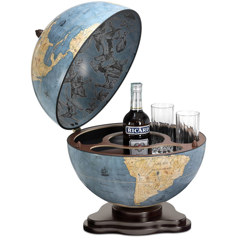 Zoffoli living Glob bar Galileo Blue Dust 40cm