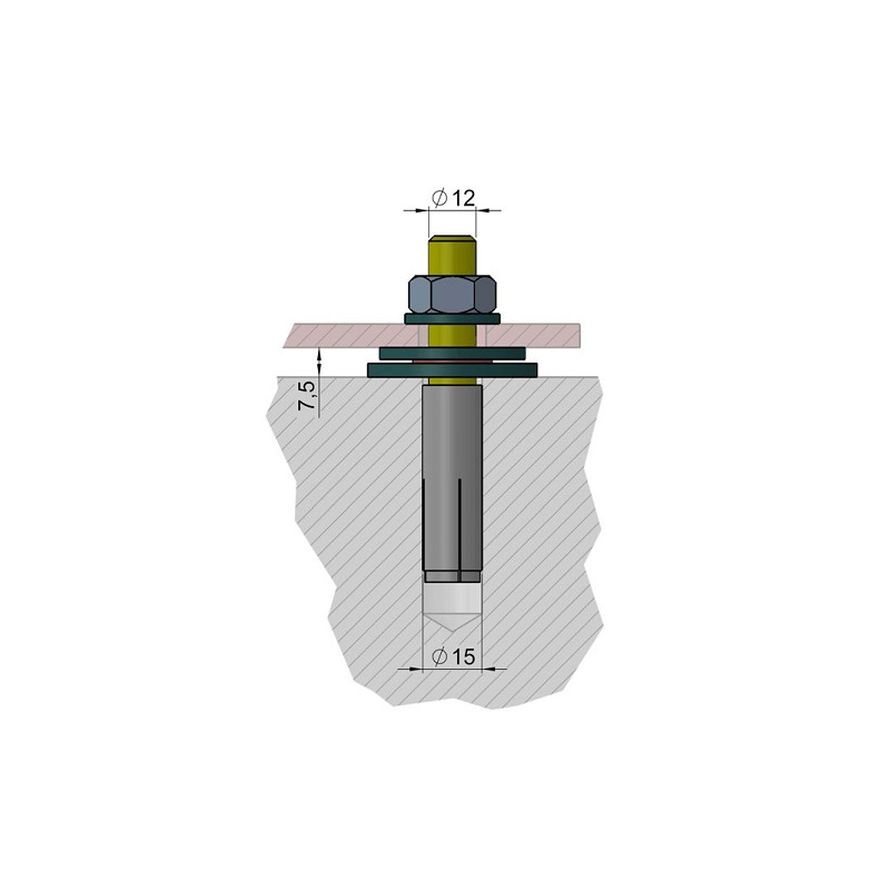 euro EMC Set de ancorare 1 pentru coloana observatorului P300