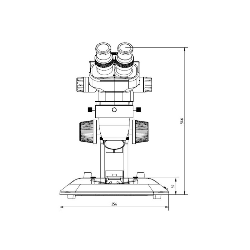 Euromex Microscop stereo zoom NexiusZoom NZ.1902-S, binocular, stand cu cremaliera 6,7-45x