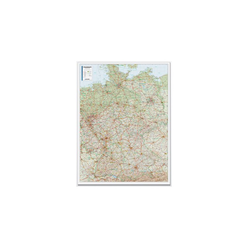 Bacher Verlag Harta road map Germany 1:500.000 laminated