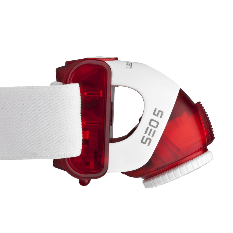 LED LENSER Lanterna frontala SEO5, rosu