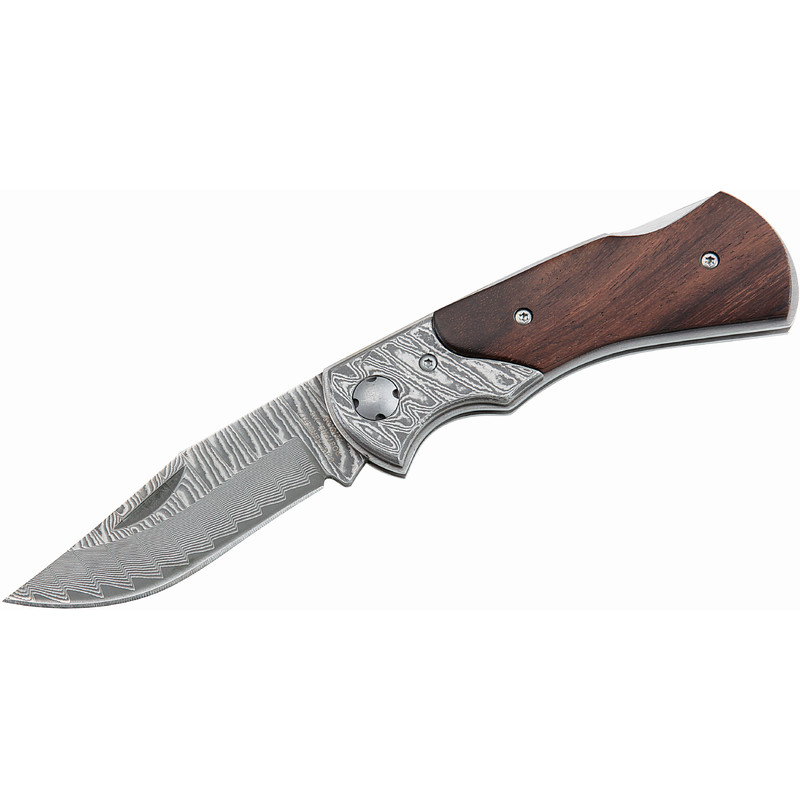 Herbertz Cutite Cutit de buzunar Damasc, mâner din lemn, nr. 210110