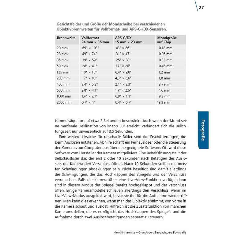 Astronomie-Verlag Eclipsă de lună - elementele de bază, de observare, fotografie