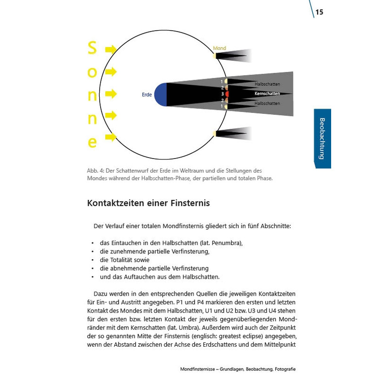 Astronomie-Verlag Eclipsă de lună - elementele de bază, de observare, fotografie