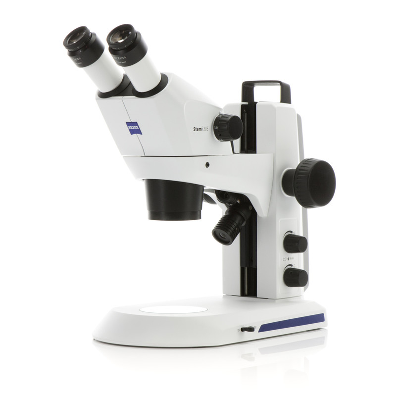 ZEISS Microscopul stereoscopic zoom Stemi 305 trino, K EDU, Greenough, w.d. 110 mm, 10x/23, 8-40x, Spot K LED