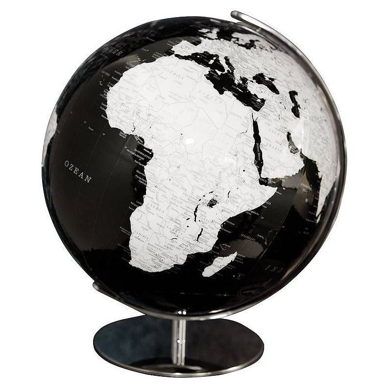 Columbus Glob Artline negru, cu bijuterii Swarovski, diametru 40 cm