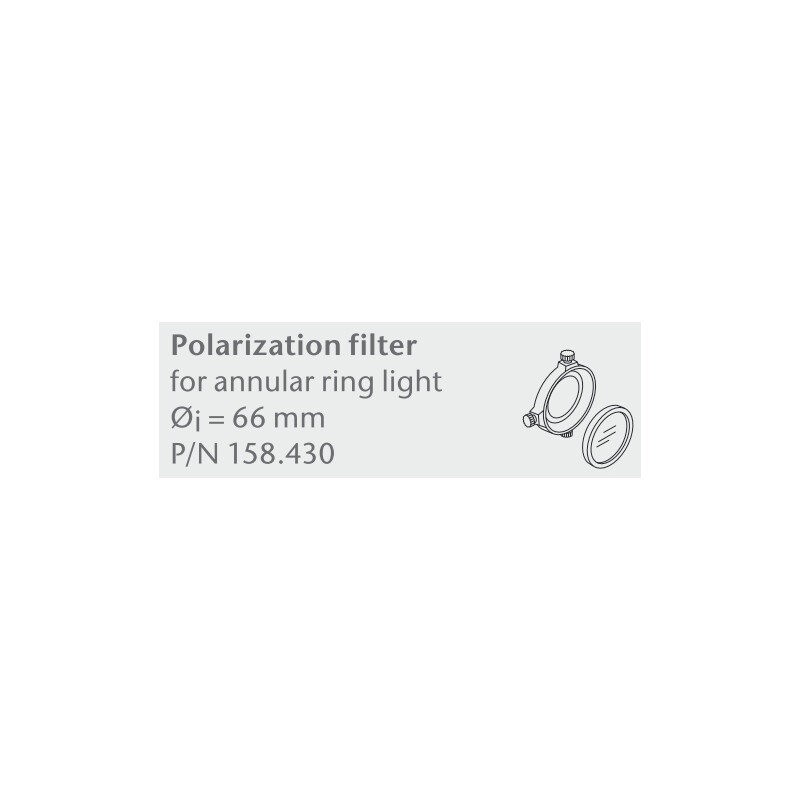 SCHOTT Set filtru POL pentru stand iluminare circulara Ø=66mm