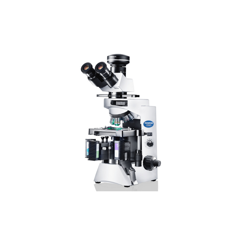 Evident Olympus Microscop CX41 fluorescenta, trino, 40x,100x, 400x