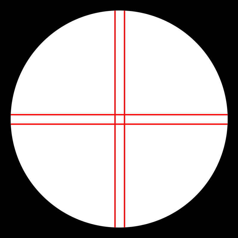 Omegon Ocular cu reticul iluminat 12mm