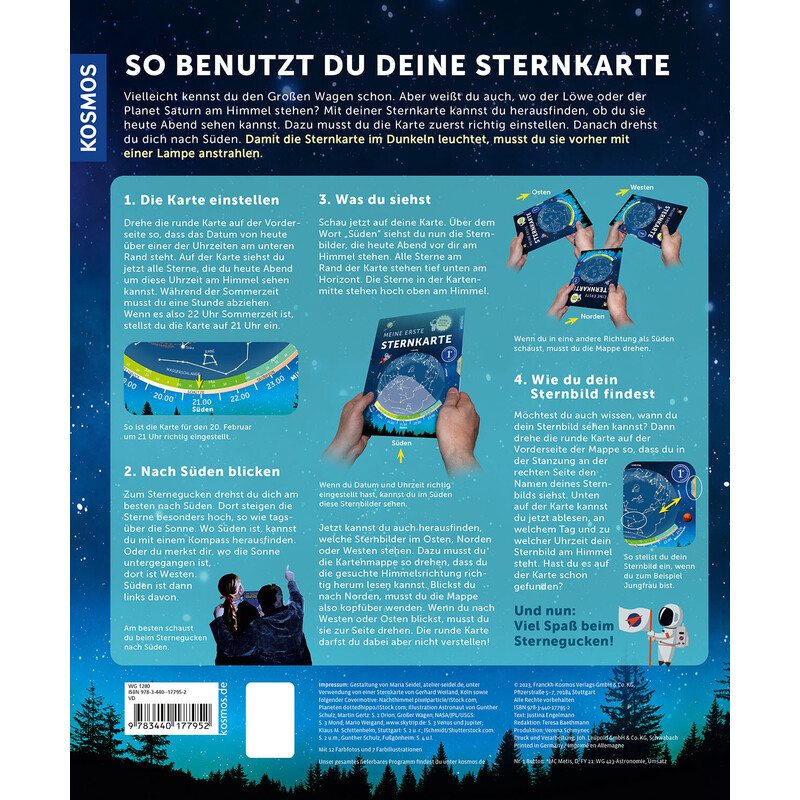 Kosmos Verlag Harta cerului Meine erste Sternkarte