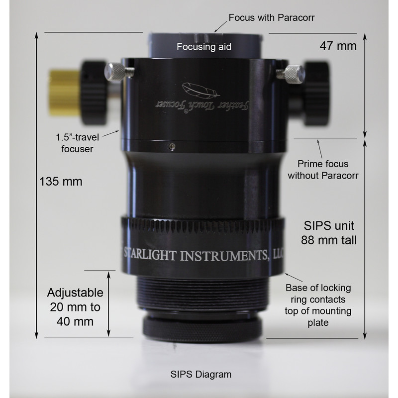 Starlight Instruments Focuser Feather Touch FTF2015BCR Lightweight cu corector coma  Paracorr System (SIPS) integrat