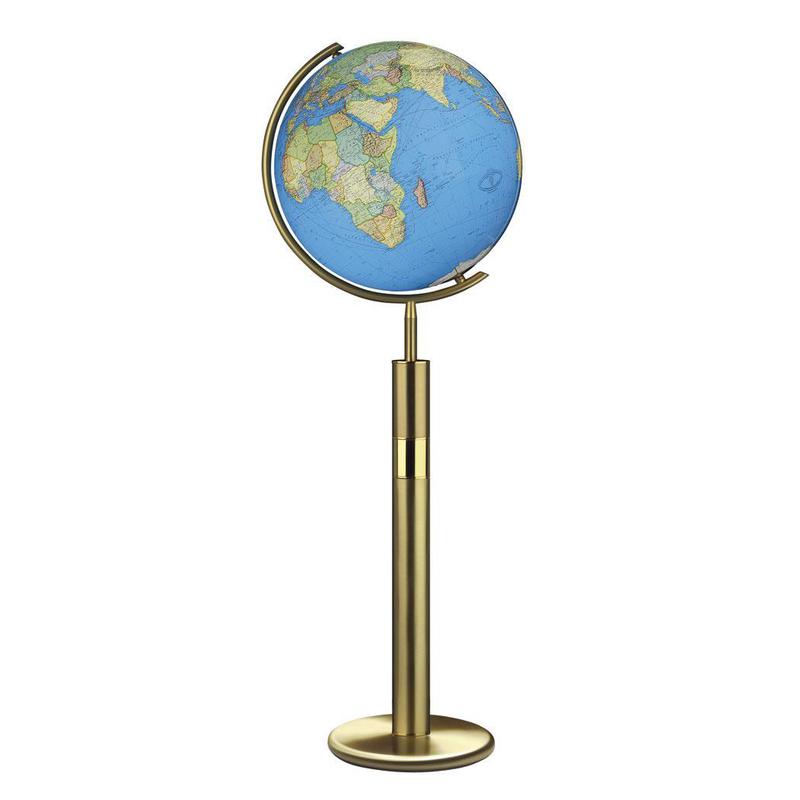 Columbus Glob cu stand Duo Alamă 40cm (Engleză)