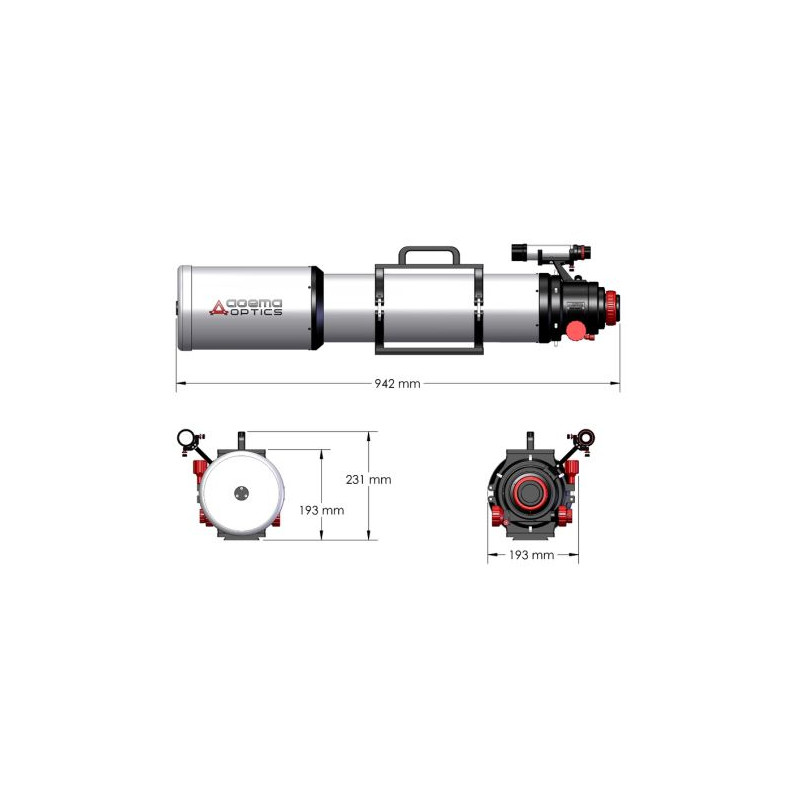 Agema Optics Refractor apochromat AP 130/1040 SD 130 F8 OTA