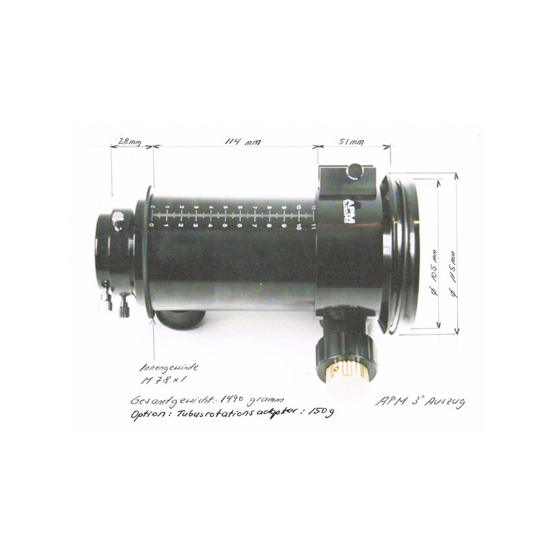 APM Focuser cu cremaliera 3"