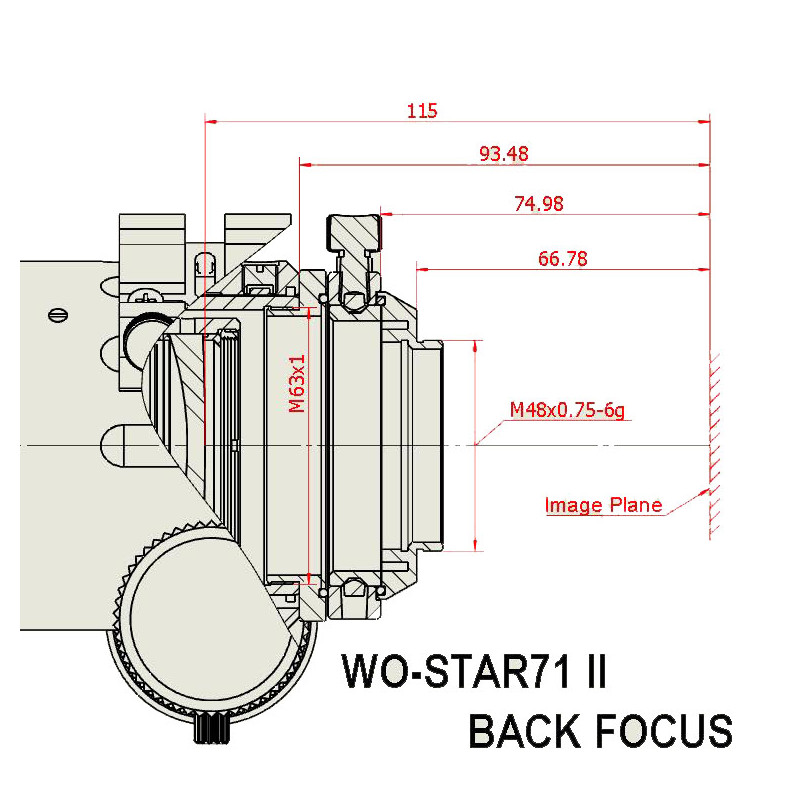 William Optics Refractor apochromat AP 71/350 WO-Star 71 Blue OTA