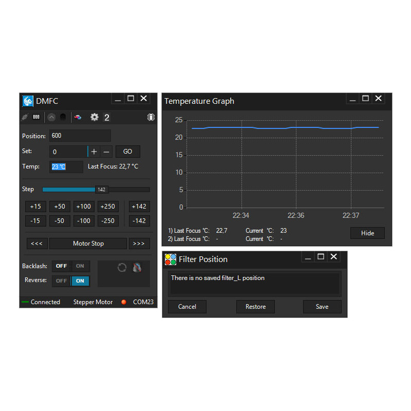 PegasusAstro Controler Dual Motor Focus DMFC