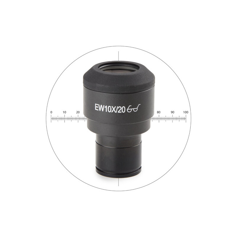 Euromex Ocular de măsurare IS.6010-CM, WF10x/20 mm, 10/100 microm., crosshair, Ø 23.2 mm (iScope)