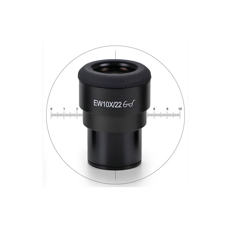 Euromex Ocular de măsurare IS.6210-CM, WF 10x / 22,10/100 microm., crosshair, Ø 30mm (iScope)