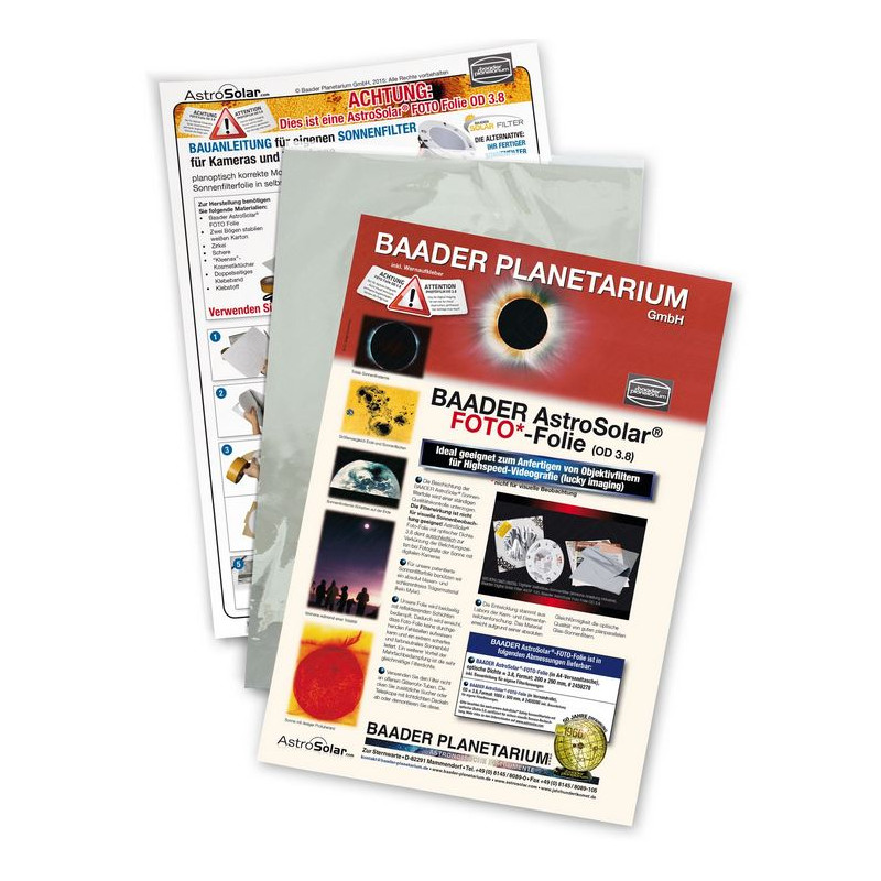 Baader Folie de filtrare Film foto AstroSolar OD 3.8