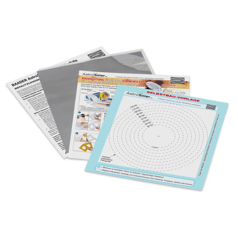 Baader Folie de filtrare AstroSolar® ECO-size Safety OD 5,0, 140x155 mm