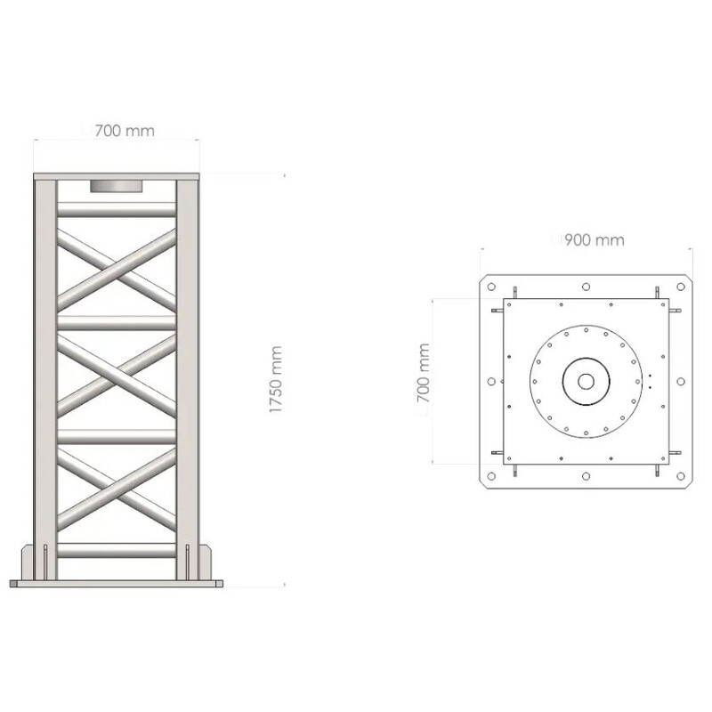 Radio2Space Radio telescopavansat SPIDER 500A cu montura rezistenta la apa