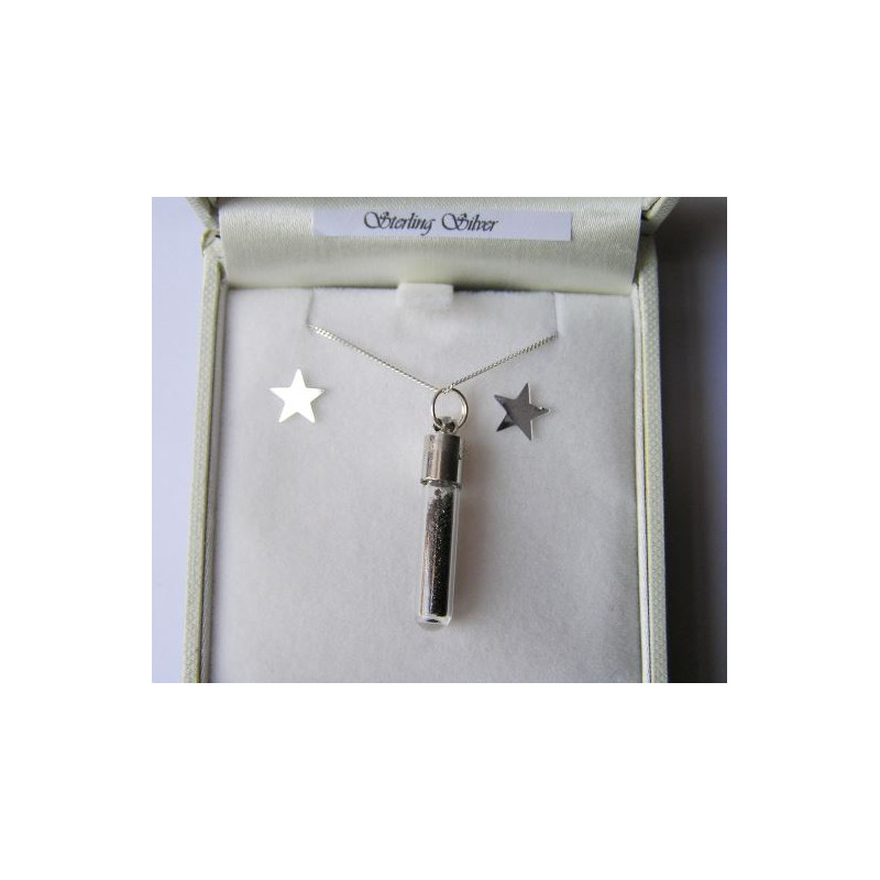 Jurassic Jewellery Meteoriti Colier praf de meteorit (tub)