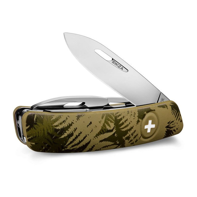 SWIZA Cutite Cutit armata elvetiana C03, SILVA Camo Fern Khaki